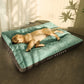 Lit matelas orthopédique à rayures pour Chien toutes saisons